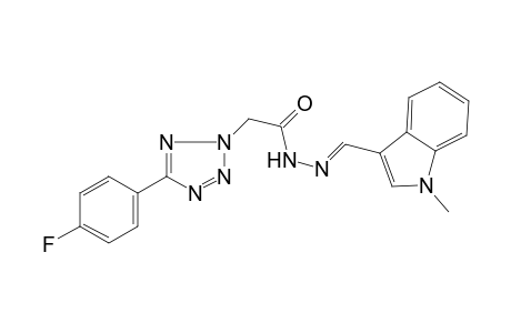 2-[5-(4-fluorophenyl)-2H-tetraazol-2-yl]-N'-[(1-methyl-1H-indol-3-yl)methylidene]acetohydrazide