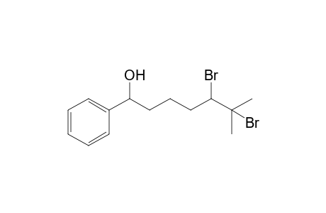 5,6-Dibromo-6-methyl-1-phenylheptan-1-ol