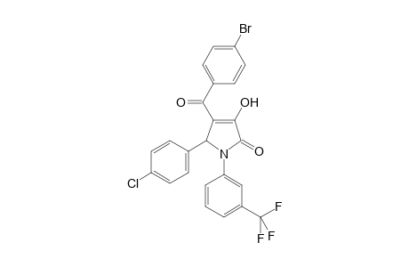 4-(4-Bromo-benzoyl)-5-(4-chloro-phenyl)-3-hydroxy-1-(3-trifluoromethyl-phenyl)-1,5-dihydro-pyrrol-2-one