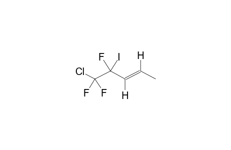 E-1,1,2-TRIFLUORO-1-CHLORO-2-IODO-3-PENTENE