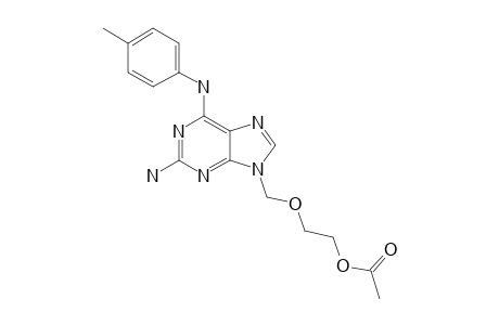 9-[(2-ACETOXYETHOXY)-METHYL]-2-AMINO-6-(PARA-TOYLAMINO)-PURINE