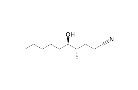 (4S,5R)-5-hydroxy-4-methyl-decanenitrile
