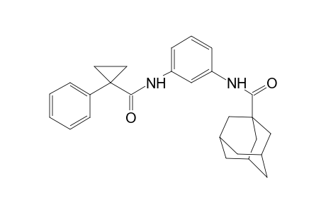 N-{3-[(1-phenylcyclopropane)amido]phenyl}adamantane-1-carboxamide