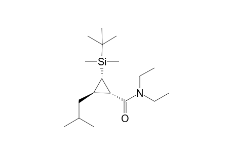 (1S*,2S*,3R*)-2-(tert-Butyldimethylsilyl)-N,N-diethyl-3-isobutylcyclopropanecarboxamide