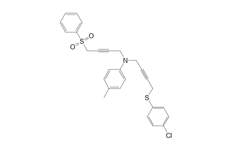 Benzenamine, N-[4-[(4-chlorophenyl)thio]-2-butynyl]-4-methyl-N-[4-(phenylsulfonyl)-2-butynyl]-