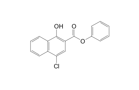 4-chloro-1-hydroxy-2-naphthoic acid, phenyl ester