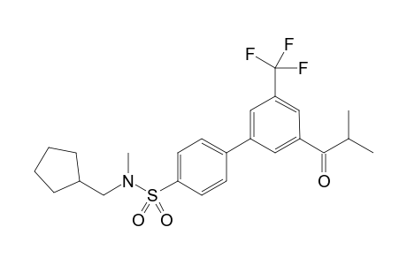 N-(Cyclopentylmethyl)-N-methyl-3'-(2-methylpropanoyl)-5'-(trifluoromethyl)-1,1???-biphenyl-4-sulfonamide