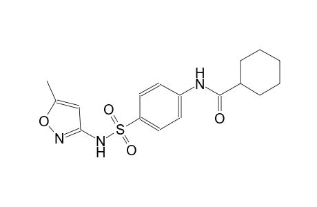 N-(4-{[(5-methyl-3-isoxazolyl)amino]sulfonyl}phenyl)cyclohexanecarboxamide