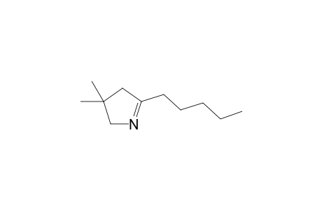 3,3-Dimethyl-5-pentyl-3,4-dihydro-2H-pyrrole