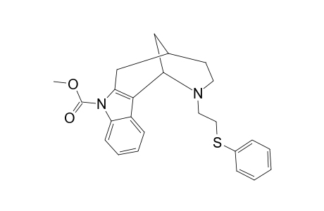 METHYL-2-[2-(PHENYLTHIO)-ETHYL]-1,2,3,4,5,6-HEXAHYDRO-1,5-METHANOAZOCINO-[4,3-B]-INDOLE-7-CARBOXYLATE