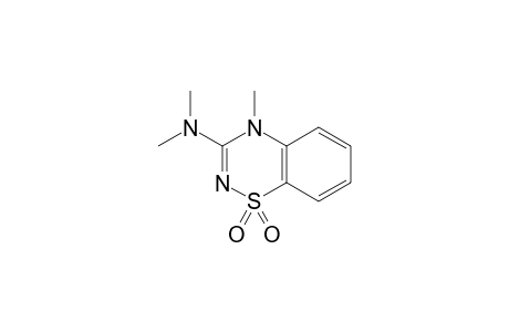 4H-1,2,4-Benzothiadiazine, 3-(dimethylamino)-4-methyl-, 1,1-dioxide