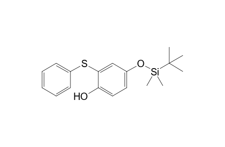4-(tert-Butyldimethylsilyloxy)-2-phenylsulfanylphenol