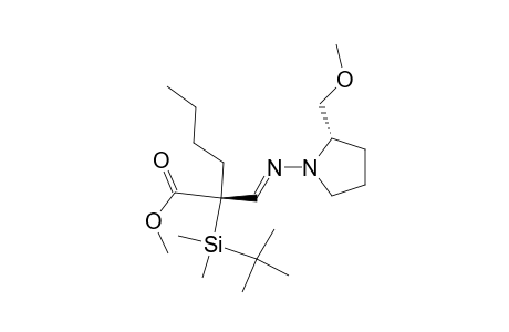 (2R)-2-[tert-butyl(dimethyl)silyl]-2-[(E)-[(2S)-2-(methoxymethyl)-1-pyrrolidinyl]iminomethyl]hexanoic acid methyl ester