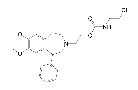 3-(Chloroethylcarbamyloxyethyl)-7,8-dimethoxy-1-phenyl-2,3,4,5-tetrahydro-1H-3-benzazepine