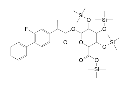 Pertrimethylsilylated flurbiprofen glucuronide
