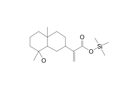 2-(8-Hydroxy-4A,8-dimethyldecahydronaphthalen-2-yl)acrylic acid, tms derivative