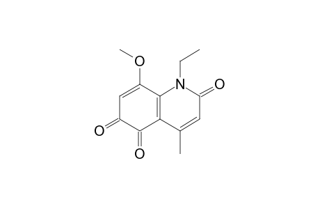 8-Methoxy-4-methyl-1-ethyl-2,5,6(1H)-quinolinetrione