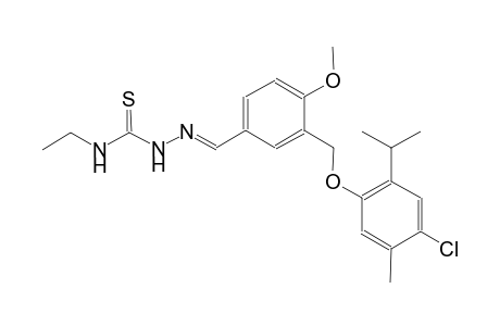 3-[(4-chloro-2-isopropyl-5-methylphenoxy)methyl]-4-methoxybenzaldehyde N-ethylthiosemicarbazone