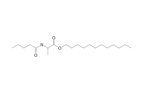 L-Alanine, N-valeryl-, dodecyl ester