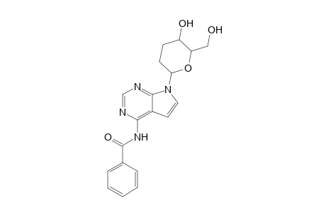 6-(Benzamido)-7-deaza-9-( 2',3'-dideoxy-.beta.-D-glucopyranosyl)purine