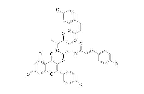 KAEMPFEROL_3-O-ALPHA-L-(2''-E-PARA-COUMAROYL-3''-7-PARA-COUMAROYL)-RHAMNOSIDE;E,Z-PLATANOSIDE