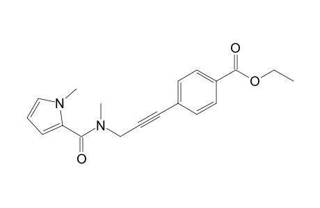 4-{3-[Methyl-(1-methyl-1H-pyrrole-2-carbonyl)-amino]-prop-1-ynyl}-benzoic acid ethyl ester