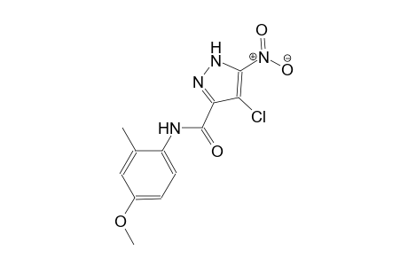 4-chloro-N-(4-methoxy-2-methylphenyl)-5-nitro-1H-pyrazole-3-carboxamide