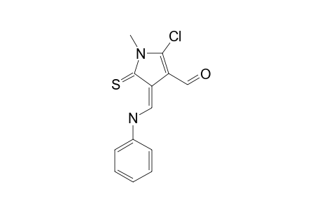 (4Z)-2-chloro-1-methyl-4-[(phenylamino)methylene]-5-thioxo-2-pyrroline-3-carbaldehyde