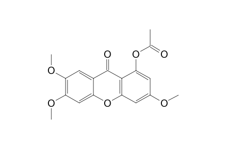 1-ACETOXY-3,6,7-TRIMETHOXYXANTHONE