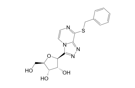 8-(Benzylthio)-3-(.beta.-D-ribofuranosyl)-S-triazolo[4,3-a]pyrazine