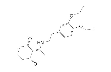 2-[1-[2-(3,4-diethoxyphenyl)ethylamino]ethylidene]cyclohexane-1,3-dione