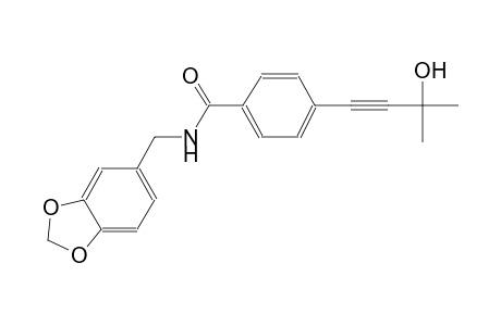 benzamide, N-(1,3-benzodioxol-5-ylmethyl)-4-(3-hydroxy-3-methyl-1-butynyl)-