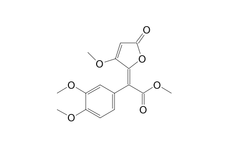 4-Methoxy-5-[(methoxycarbonyl)(3,4-dimethoxyphenyl)methylene]furan-2(5H)-one