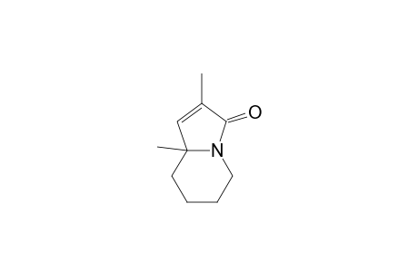 3(5H)-Indolizinone, 6,7,8,8a-tetrahydro-2,8a-dimethyl-