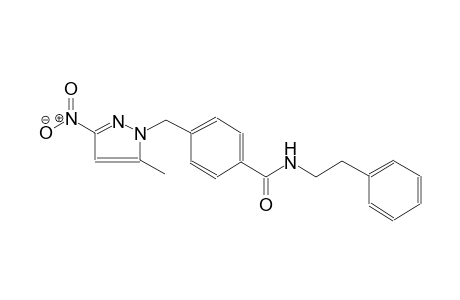 4-[(5-methyl-3-nitro-1H-pyrazol-1-yl)methyl]-N-(2-phenylethyl)benzamide