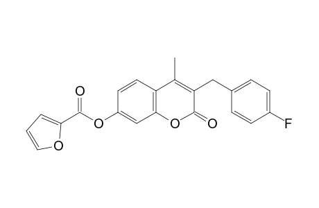 3-(p-fluorobenzyl)-7-hydroxy-4-methylcoumarin, 2-furoate