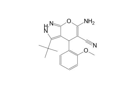 pyrano[2,3-c]pyrazole-5-carbonitrile, 6-amino-3-(1,1-dimethylethyl)-2,4-dihydro-4-(2-methoxyphenyl)-
