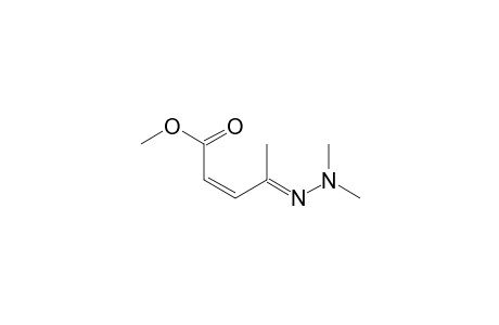 2-Pentenoic acid, 4-(dimethylhydrazono)-, methyl ester, (?,Z)-