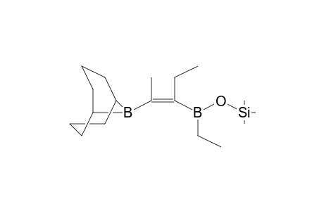Trimethylsilyl (1Z)-2-(9-borabicyclo[3.3.1]non-9-yl)-1-ethyl-1-propenyl(ethyl)borinate