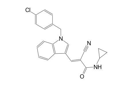 (2E)-3-[1-(4-chlorobenzyl)-1H-indol-3-yl]-2-cyano-N-cyclopropyl-2-propenamide