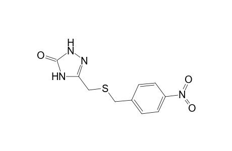 3H-1,2,4-Triazol-3-one, 2,4-dihydro-5-[[[(4-nitrophenyl)methyl]thio]methyl]-