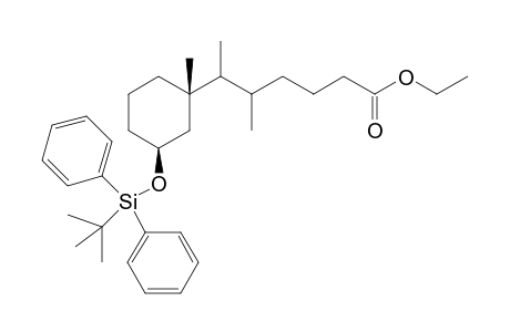 Ethyl 6-((1S,3S)-3-tert-Butyldiphenylsiloxy-1-methylcyclohexyl)-5-methylheptanoate