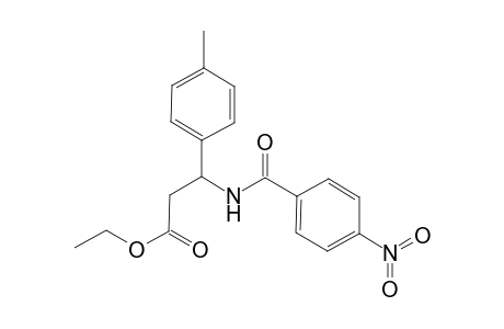 Ethyl 3-(4-methylphenyl)-3-[(4-nitrobenzoyl)amino]propanoate