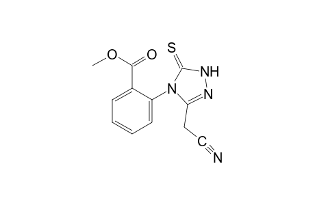 o-[3-(cyanomethyl)-5-thioxo-delta^2-1,2,4-triazolin-4-yl]benzoic acid, methyl ester