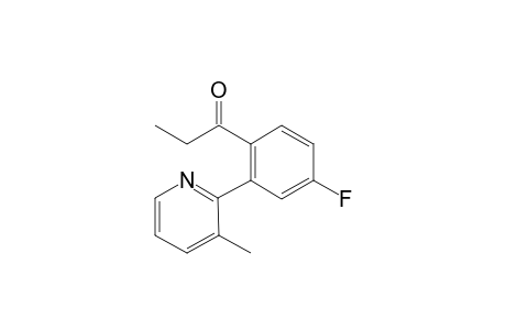 1-[4-fluoranyl-2-(3-methylpyridin-2-yl)phenyl]propan-1-one