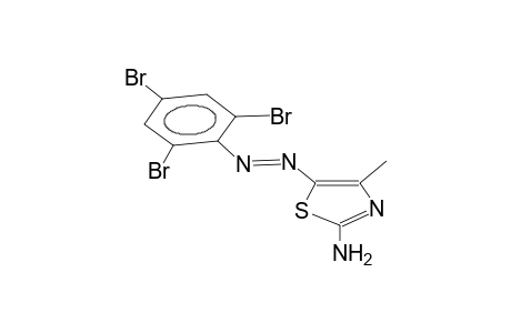 2-amino-4-methyl-5E-(2,4,6-tribromophenyldiazeno)-1,3-thiazole