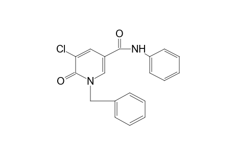 1-BENZYL-5-CHLORO-1,6-DIHYDRO-6-OXONICOTINANILIDE