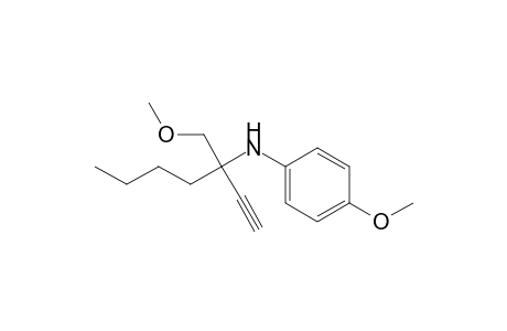 N-[3-(Methoxymethyl)hept-1-yn-3-yl]-4-methoxyaniline