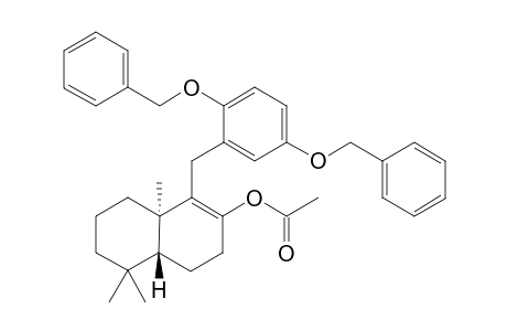 (-)-11-(2',5'-Dibenzyloxyphenyl)-12-nordrim-8,9-diene-8-yl acetate
