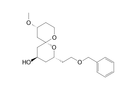 (2R,4R,6R,10R)-2-(2-(Benzyloxy)ethyl)-10-methoxy-1,7-dioxaspiro[5.5]undecan-4-ol
